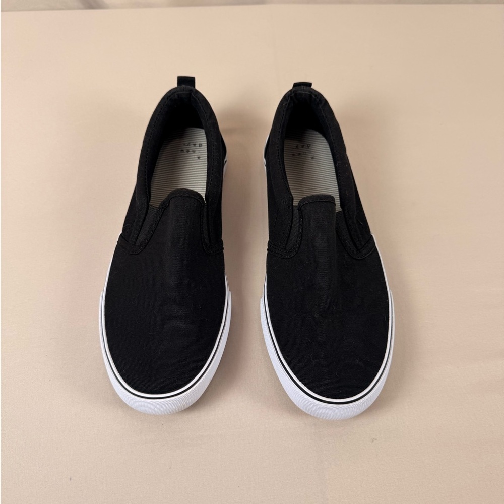 Black Slip-On Womens Shoes